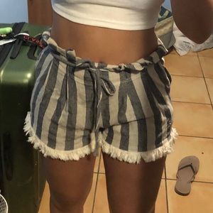 BOHO stripped beach shorts